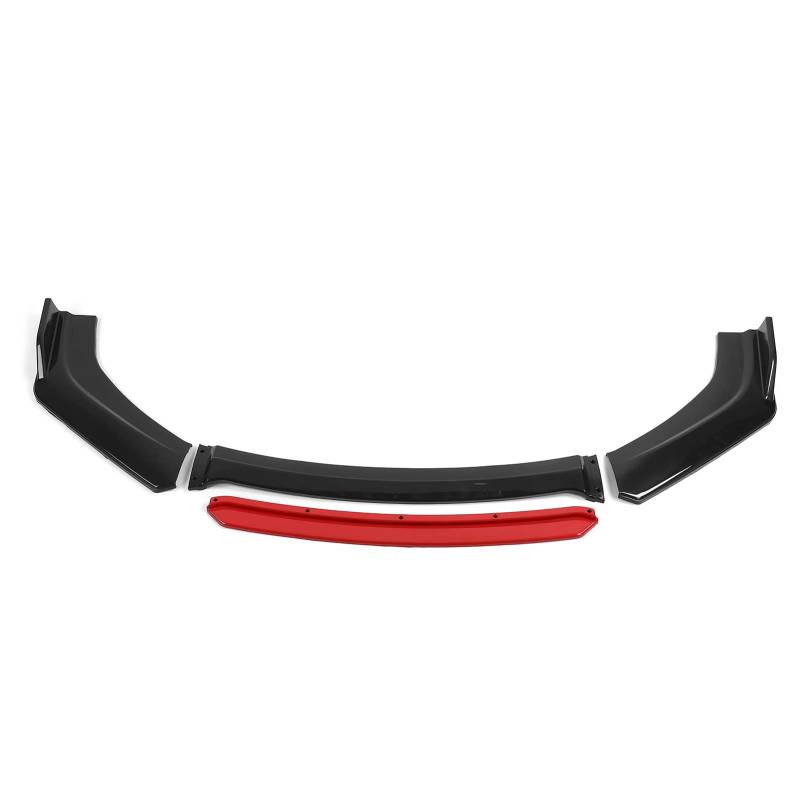 Universal Auto Auto PP Frontstoßstange Lip Spoiler Schutz Aerodynamische Teile Schwarz Rot Universaltypen von AOWINHIT