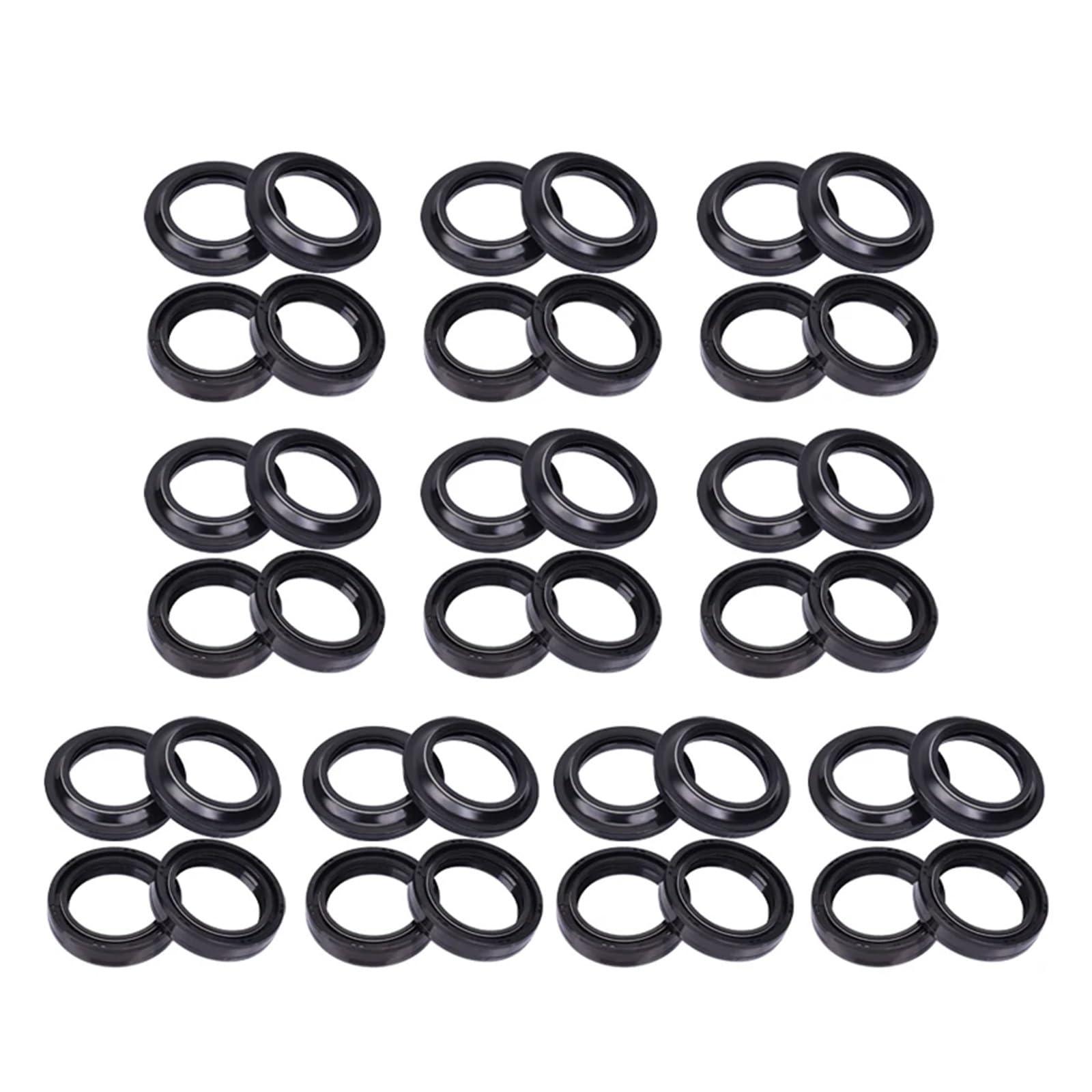 41x54x11 Gabelöldichtung und Staubschutz for NINJA 650R Z750R ER6N ER6F KLR650 KLE650 ZX636 ZX600 ZX-6R ZX-6 ZX6-RR ZZR600(20pcs Oil 20pcs Dust) von AOXHFJGY