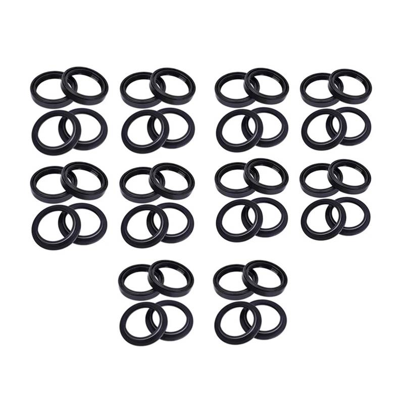 45x57x11 45x57 Motorrad Gabel Suspension Dämpfer Öl Dichtung 45 57 Staub Abdeckung for CBR900RR Fireblade 93-99 CTX1300 2014(20pc seal 20pc cover) von AOXHFJGY