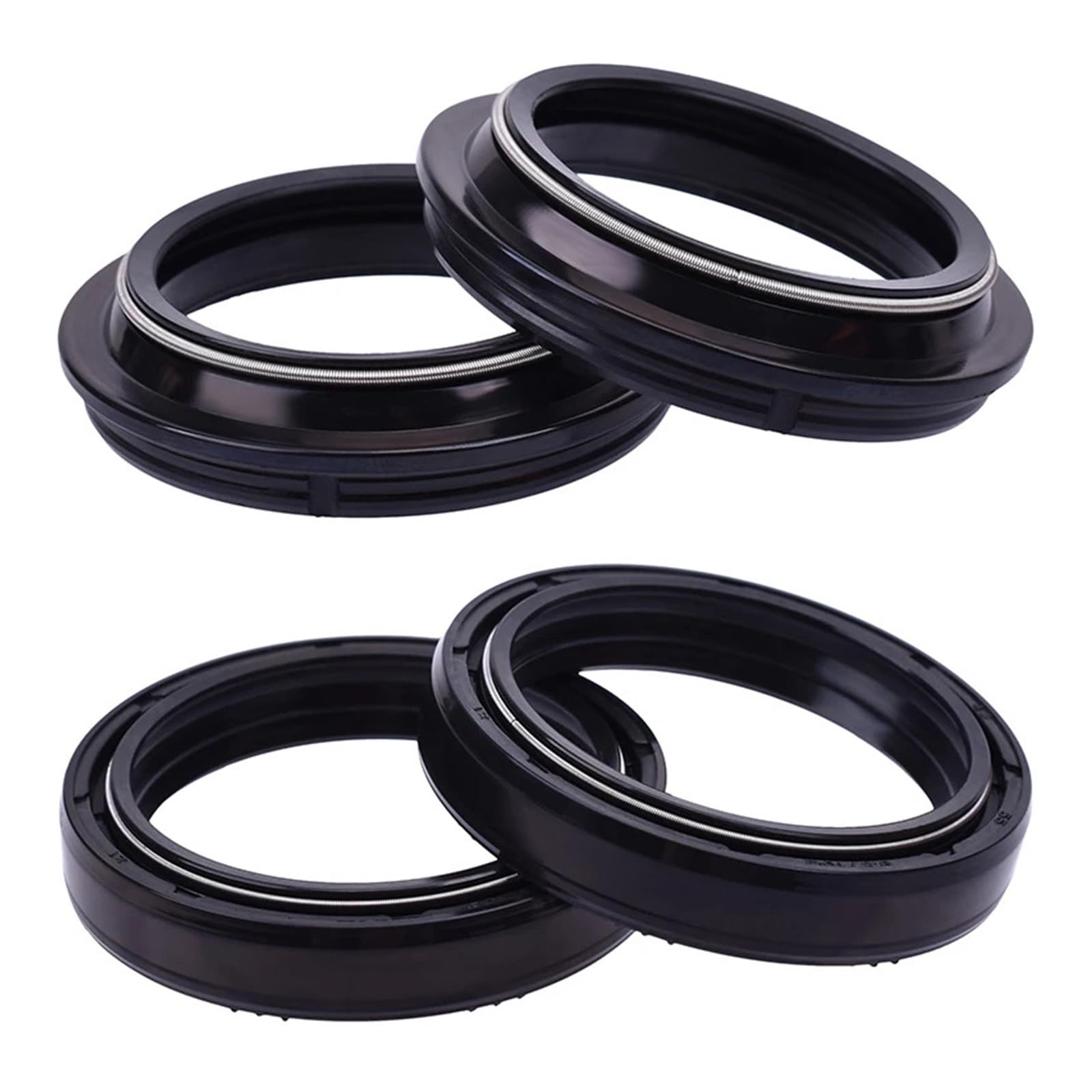 46x58x11 46x58 Motorrad Gabel Suspension Dämpfer Öl Dichtung 46 58 Staub Abdeckung for GSX1400 01-2006 VZ1800 M 1800R 06-14(2pcs seal 2pc cover) von AOXHFJGY