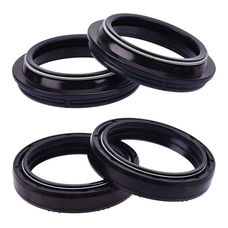 46x58x11 46x58 Motorrad Gabel Suspension Dämpfer Öl Dichtung 46 58 Staub Abdeckung for KX 250 KX250 K3-K5 L1-L3 1996-2001(2pcs seal 2pc cover) von AOXHFJGY