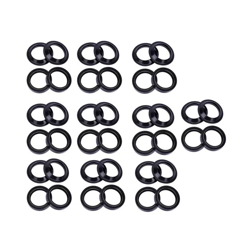 46x58x11 46x58 Motorrad Gabel Suspension Dämpfer Öl Dichtung 46 58 Staub Abdeckung for XR650R 2000-2008 XR 650 SM 2000-2005(20pc seal 20pc cover) von AOXHFJGY