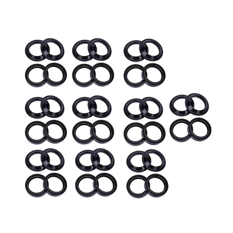 46x58x11 46x58 Motorrad Gabel Suspension Dämpfer Öl Dichtung 46 58 Staub Abdeckung for ZZ-R600 ZX600 05-2008 ZX-900 98-03(20pc seal 20pc cover) von AOXHFJGY