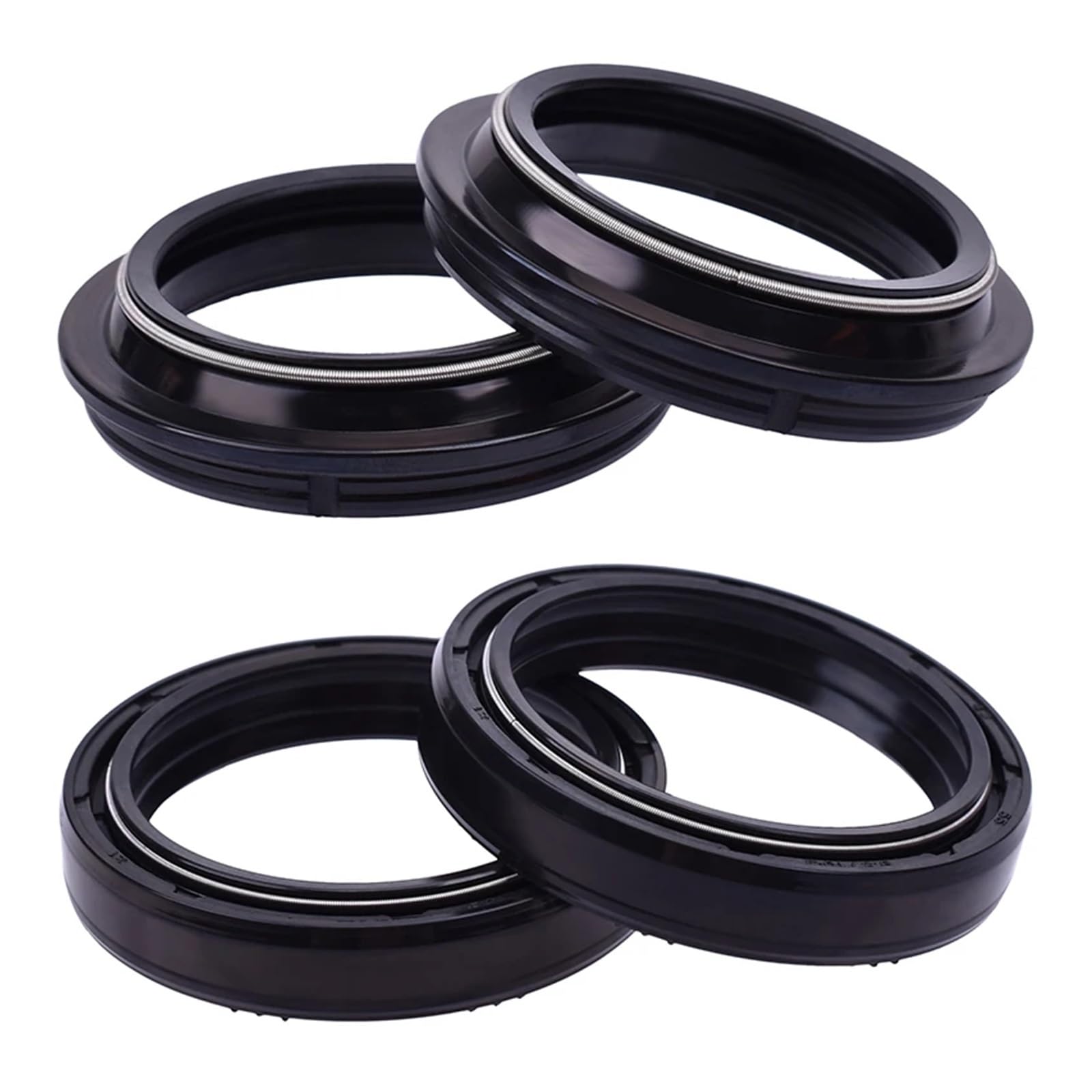 46x58x11 46x58 Motorrad Gabel Suspension Dämpfer Öl Dichtung 46 58 Staub Abdeckung for ZZ-R600 ZX600 05-2008 ZX-900 98-03(2pcs seal 2pc cover) von AOXHFJGY