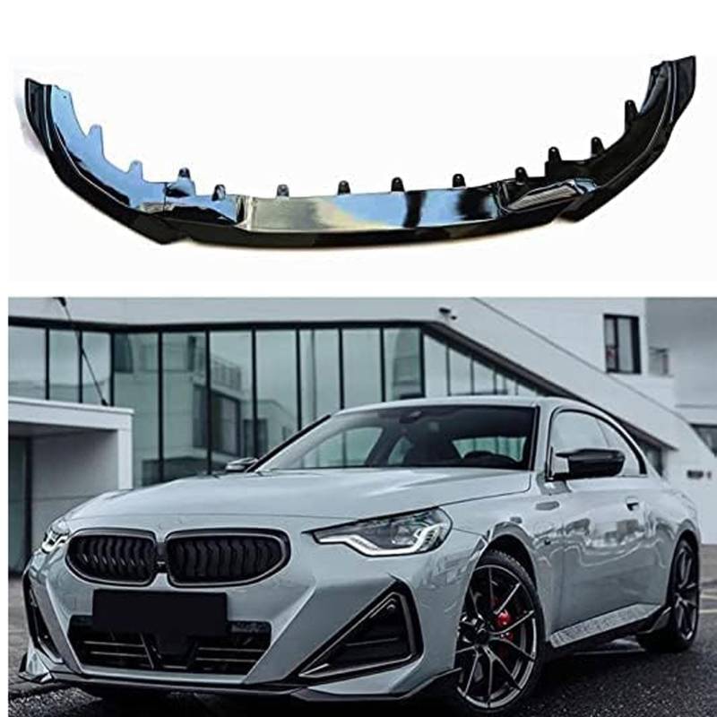 APARC Auto Frontlippe Frontspoiler für BMW G42 2 Series 2-Door 2022, Frontstoßstange Splitter Spoiler Diffusor Protector Car Zubehör von APARC