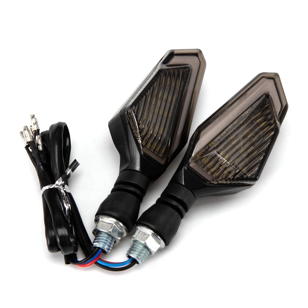 APEBAZY Motorrad-Blinker Motorrad-Blinker LED-Blinker vorne und hinten 2 Stück Allzweck-Blinker von APEBAZY