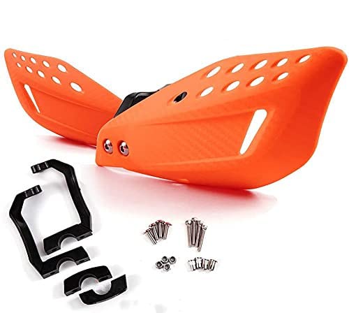 APEBAZY Motorrad Handschutz Motocross Handprotektoren Universal Lenker Handschützer für Dirt Bike, Motorrad, MX Racing, ATV, Quad 7/8" 22mm Orange von APEBAZY