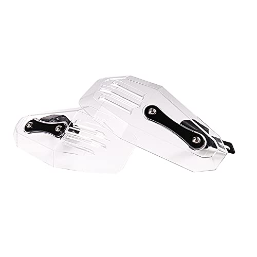 APEBAZY Motorrad Handschutz Universal Handschützer Motocross Handprotektoren Lenker Handschützer für Dirt Bike, Motorrad, MX Racing, ATV Transparent von APEBAZY