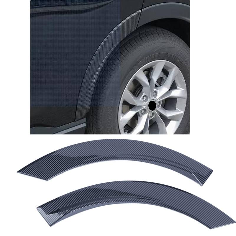 APEXRA Auto Rad Augenbrauen Anti-Kollisionsstreifen für 2023 Honda CRV Side Bumper Protection Guard Auto Rad Wells Fender Augenbrauen Rand Anti-Kratzer Trim 2 Stück ABS Chrom (Carbon) von APEXRA