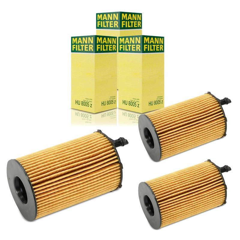 3x HU8005Z Ölfilter Kompatibel mit A4 8K2 B8 3.0L 2011-2015 A5 8T3 3.0L 2011-2017 A6 4G2 C7 3.0L 2010-2019 A6 4G2 C7 4GC 3.0L 2013-2019 A6 Allroad 4GH 4GJ 3.0L von APM-Autoteile