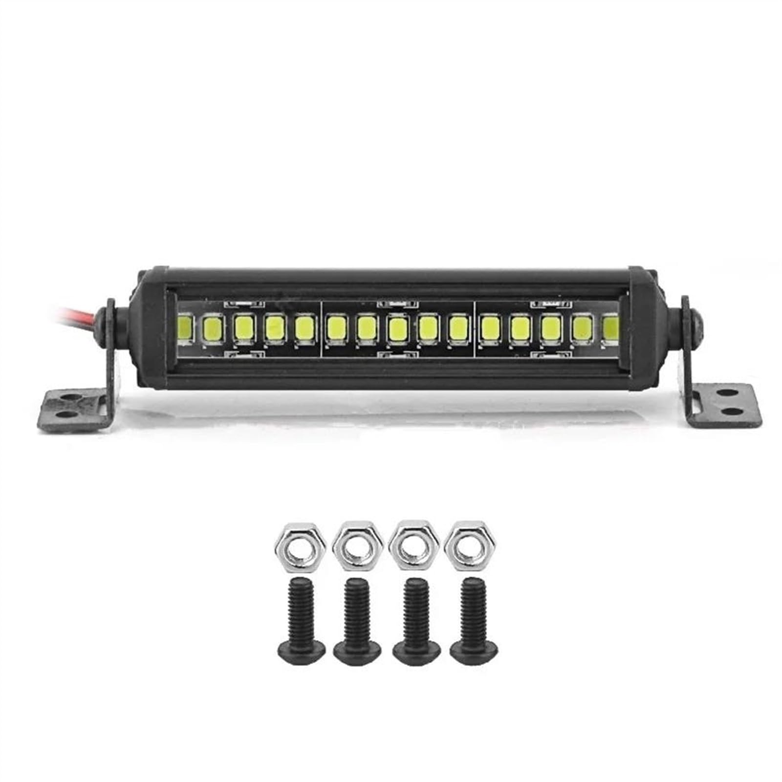 APMXQWIL RC Autoteile Für Axial SCX10 90046 Für Traxxas Für TRX4 Für Slash Für Rustler 55/75/95/115/135/215mm Licht Bar Dach Lampe Lichter 1/8 1/10 RC Auto Upgrade Teile(115mm) von APMXQWIL