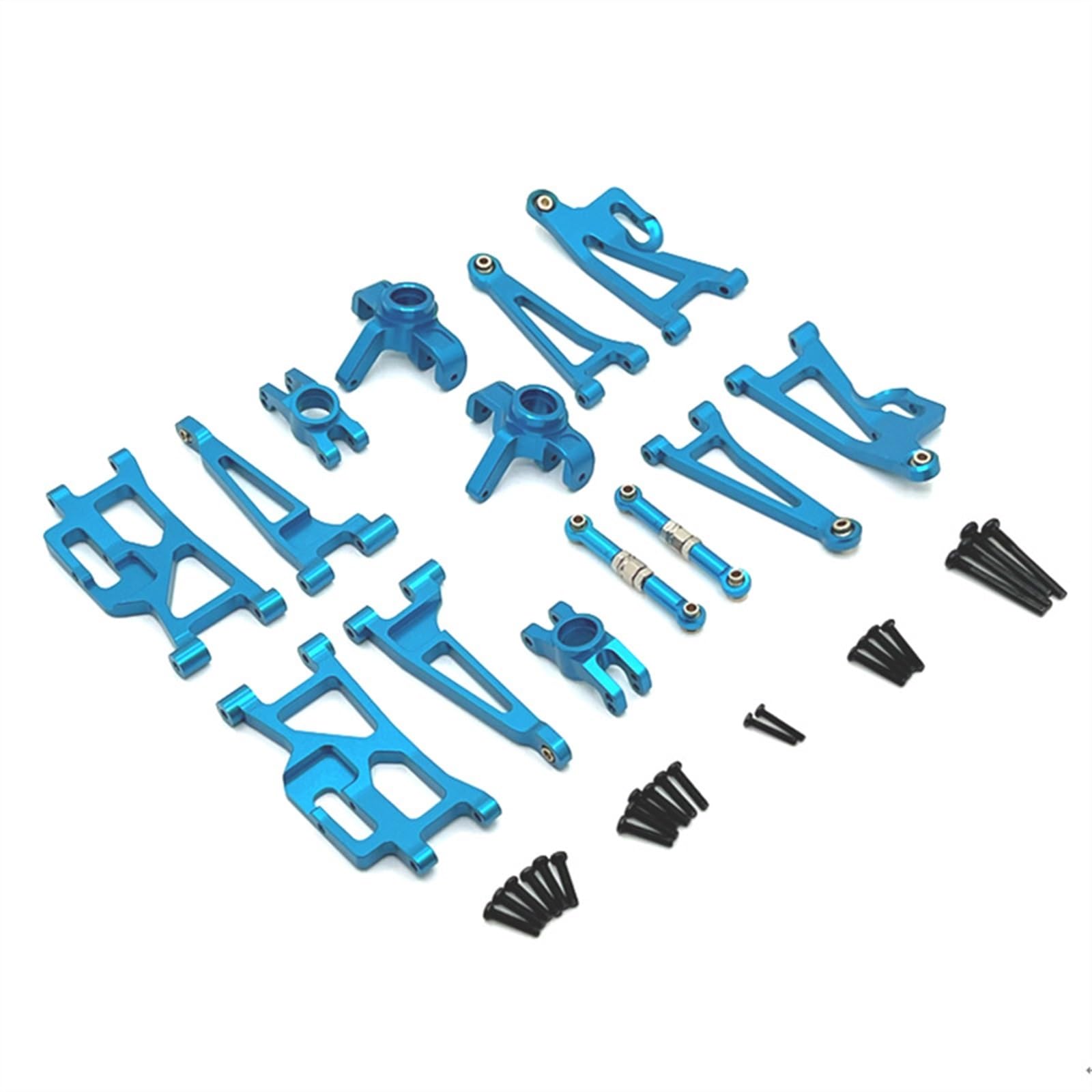 APMXQWIL RC Autoteile Für MJX Für Hyper Für Go 14209 14210 H14BM H16BM 1/14 Schwinge Lenkstange Fernbedienung Autoteile Zubehör Metall Upgrade Modifikation(Blue) von APMXQWIL