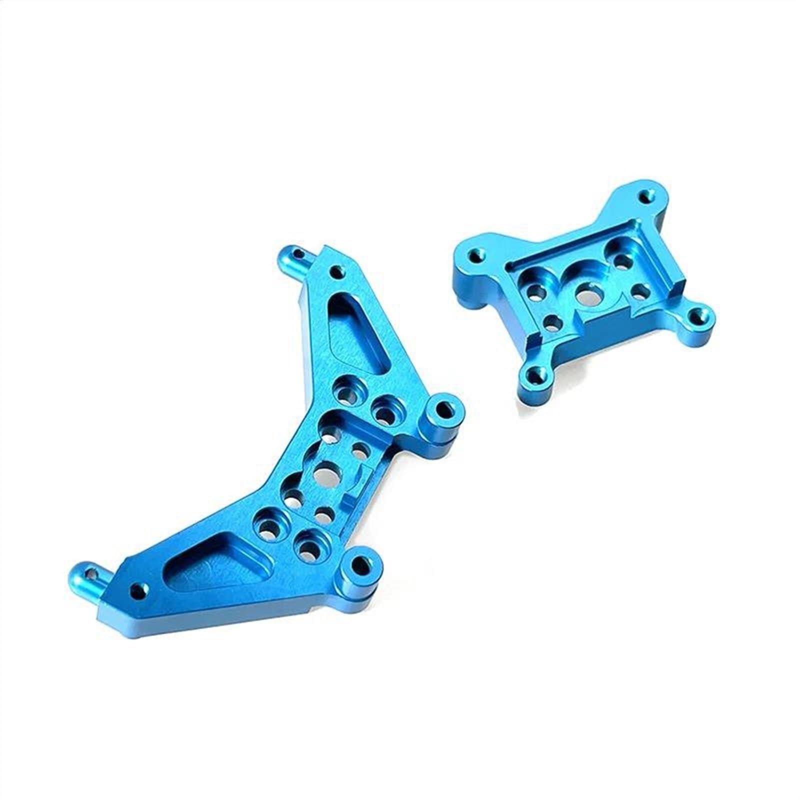 APMXQWIL RC Autoteile Für MJX Für Hyper Für Go 14301 14302 14303 1/14 Ersatz Vorne Hinten Schock Turm Fernbedienung Auto Verbesserte Metall Teile Zubehör(Blue) von APMXQWIL