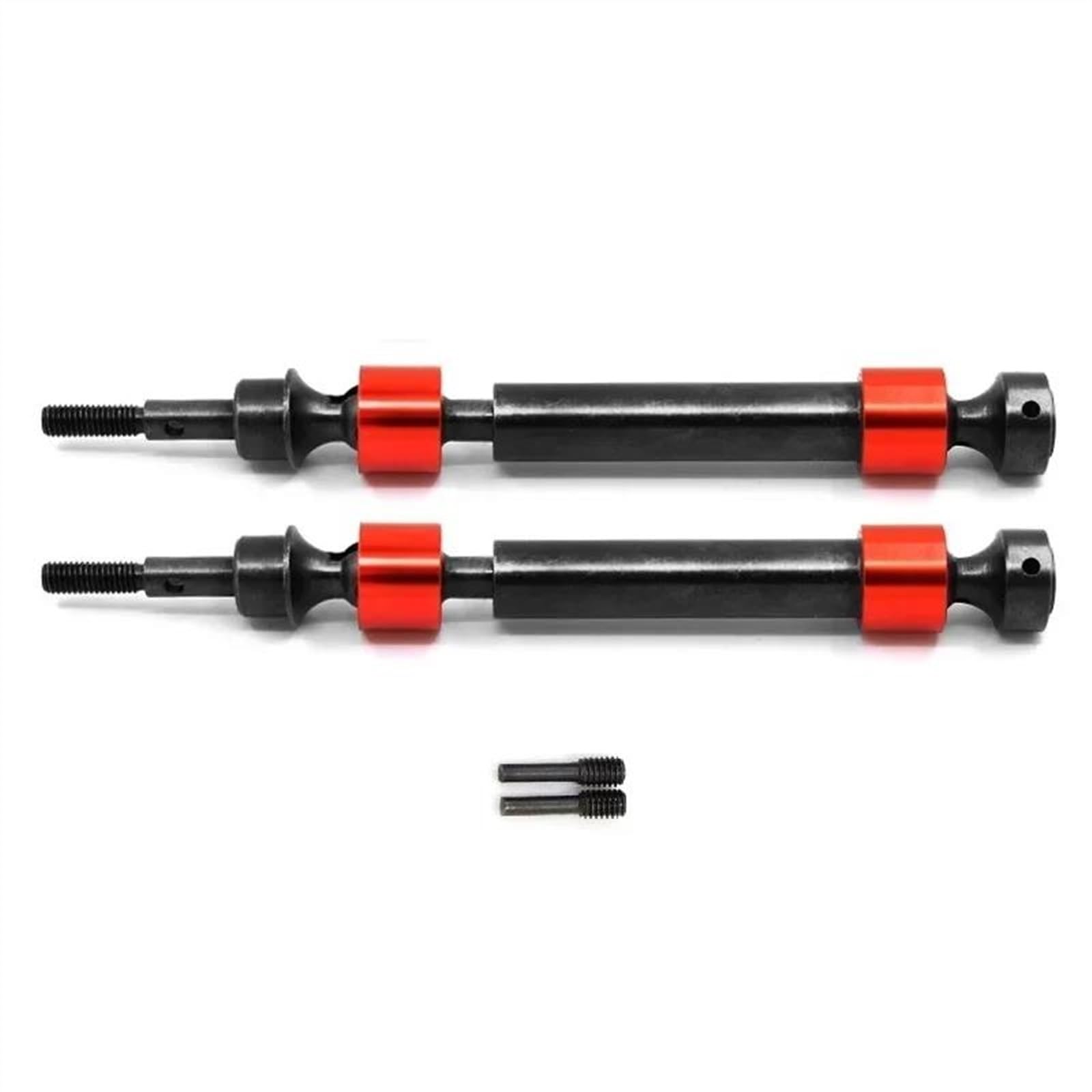 APMXQWIL RC Autoteile Für Traxxas 1/10 Für Maxx Für T-Maxx Für E-Maxx Stahlkeil CVD Antriebswelle 5451X RC Auto Upgrade Teile Zubehör Änderung(Red,2pcs) von APMXQWIL