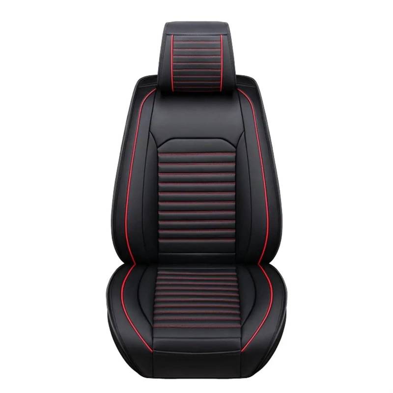 APNWVFO Sitzbezügesets 1 Stück Universal Autositzbezug Autos Sitzbezüge Kissenschutz Sitz Autobezug Stuhlkissen PU Leder Matte Pad Autositzüberzug(1 seat Black) von APNWVFO