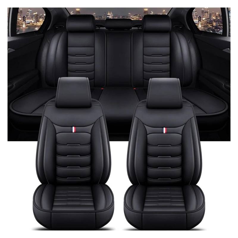 APNWVFO Sitzbezügesets Für 2er-Serie Alle Automodelle F22 F23 F44 F45 F46 G42 Universeller Autositzbezug Autositzüberzug(A-Black 5 Seat) von APNWVFO