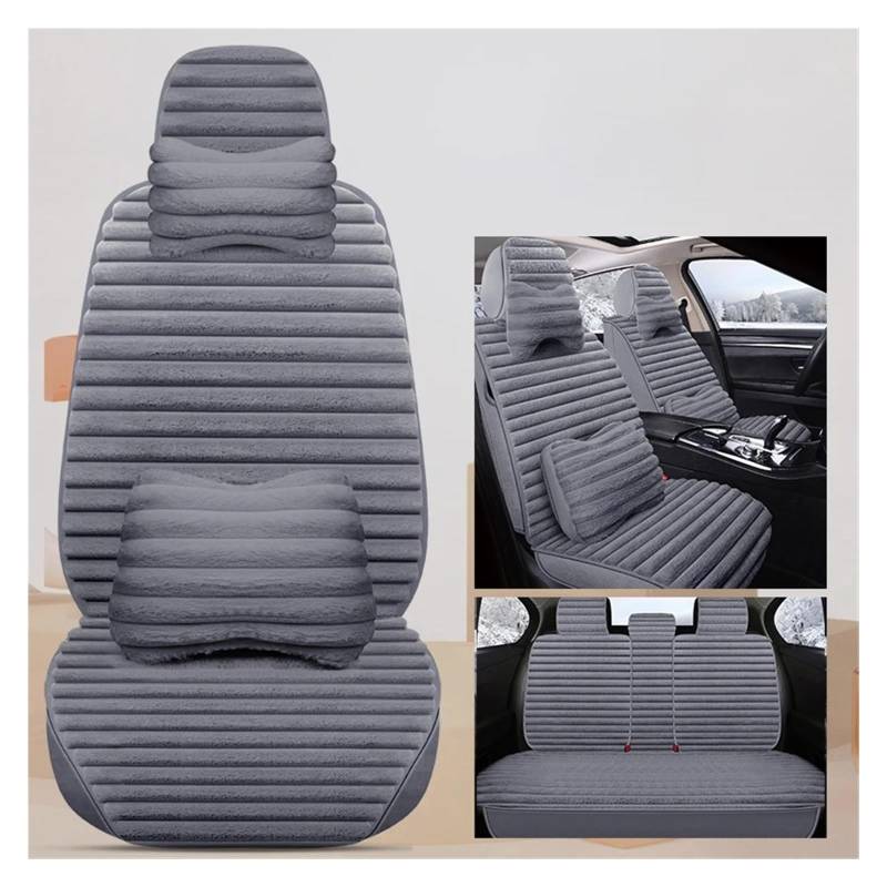 APNWVFO Sitzbezügesets Für A6 Für C6 Für A3 8P Für Sportback Winter Universal Plüsch Auto Sitzbezüge Vollen Satz Autositzüberzug(A-9 Piece) von APNWVFO