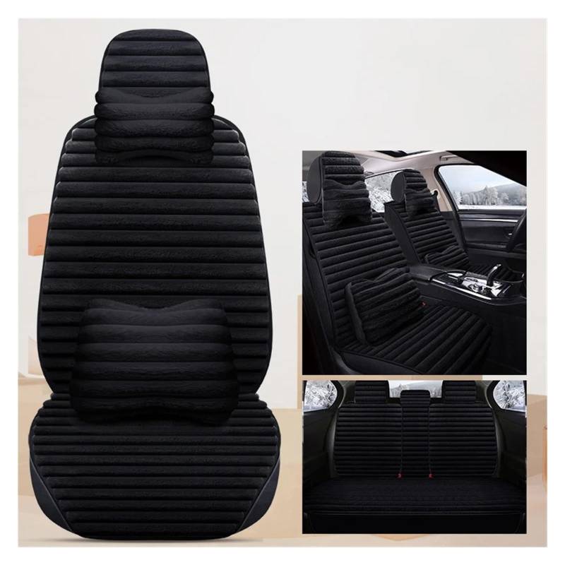 APNWVFO Sitzbezügesets Für A6 Für C6 Für A3 8P Für Sportback Winter Universal Plüsch Auto Sitzbezüge Vollen Satz Autositzüberzug(D-9 Piece) von APNWVFO