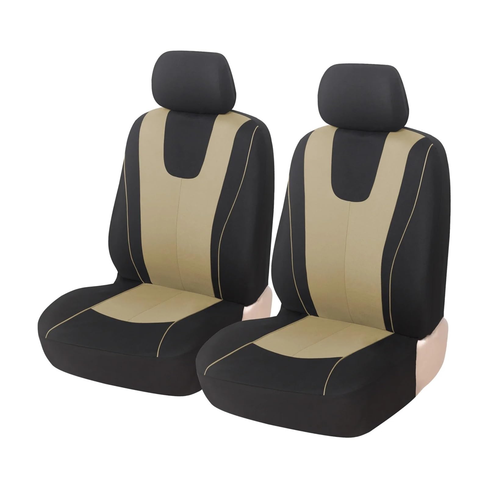 APNWVFO Sitzbezügesets Für Accord Für City Für Civic Für CRV Für CRZ Für Elysion Für Fit Für Jade Für Jazz Für Insight Autositzbezüge Autositzüberzug(2Seats-Beige) von APNWVFO