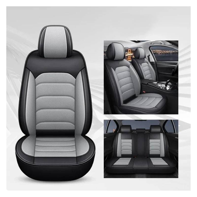 APNWVFO Sitzbezügesets Für Chery Für Tiggo 3 Für Tiggo 5 Für Tiggo 7 8 Universal Auto Sitzbezug Sitzschutz Autositzüberzug(A-Black Grey 5 Seat) von APNWVFO