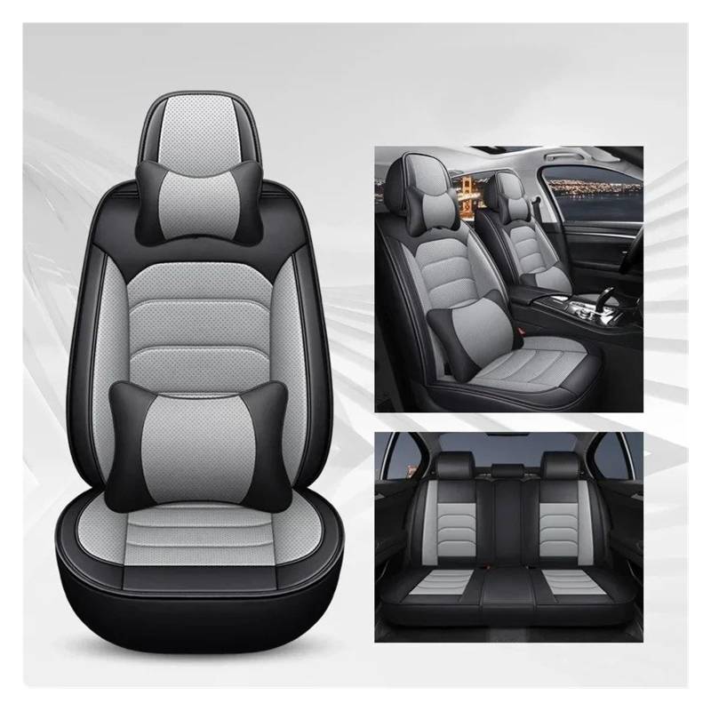 APNWVFO Sitzbezügesets Für Chery Für Tiggo 3 Für Tiggo 5 Für Tiggo 7 8 Universal Auto Sitzbezug Sitzschutz Autositzüberzug(B-Black Grey 5 Seat) von APNWVFO