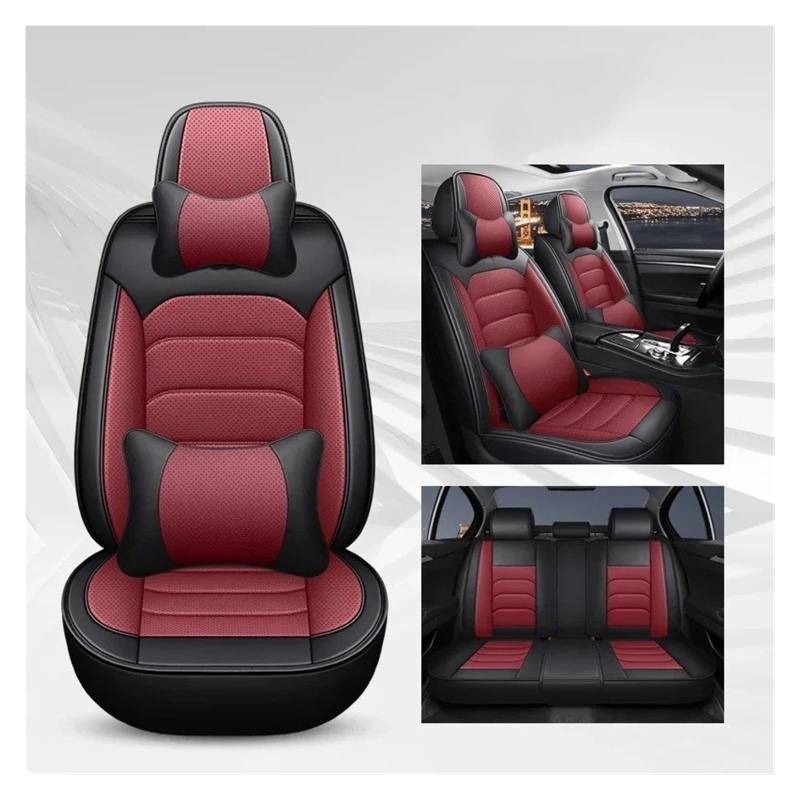 APNWVFO Sitzbezügesets Für Chery Für Tiggo 3 Für Tiggo 5 Für Tiggo 7 8 Universal Auto Sitzbezug Sitzschutz Autositzüberzug(B-Black Red 5 Seat) von APNWVFO