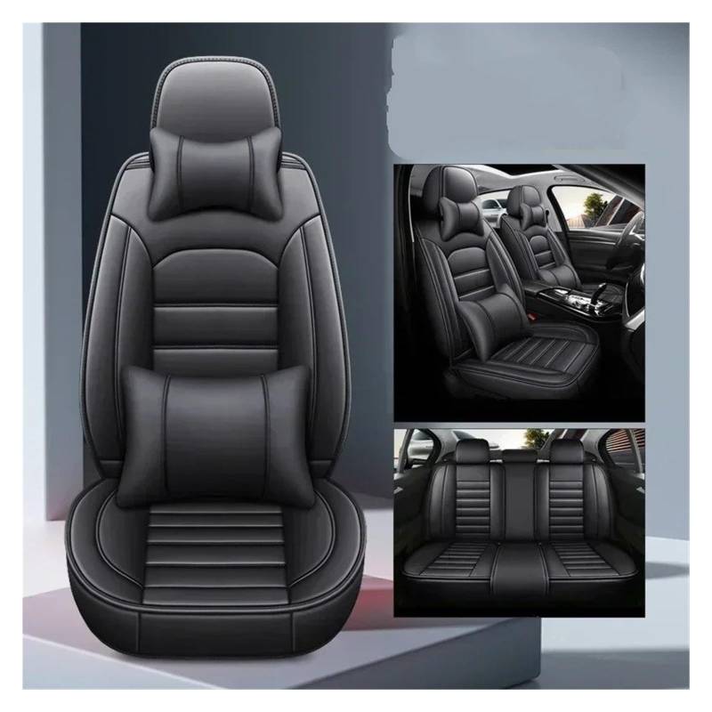 APNWVFO Sitzbezügesets Für Chery Für Tiggo 3 Für Tiggo 5 Für Tiggo 7 Für Tiggo 8 Universal Auto Sitzbezug Sitzschutz Autositzüberzug(B-Black 5seat) von APNWVFO