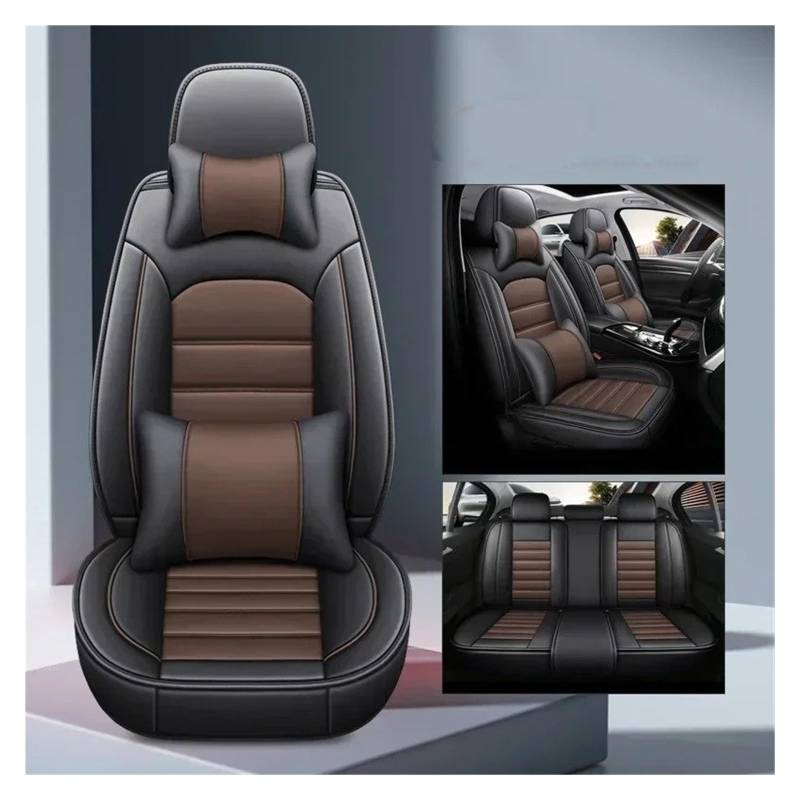 APNWVFO Sitzbezügesets Für Chery Für Tiggo 3 Für Tiggo 5 Für Tiggo 7 Für Tiggo 8 Universal Auto Sitzbezug Sitzschutz Autositzüberzug(B-Black Coffee 5seat) von APNWVFO