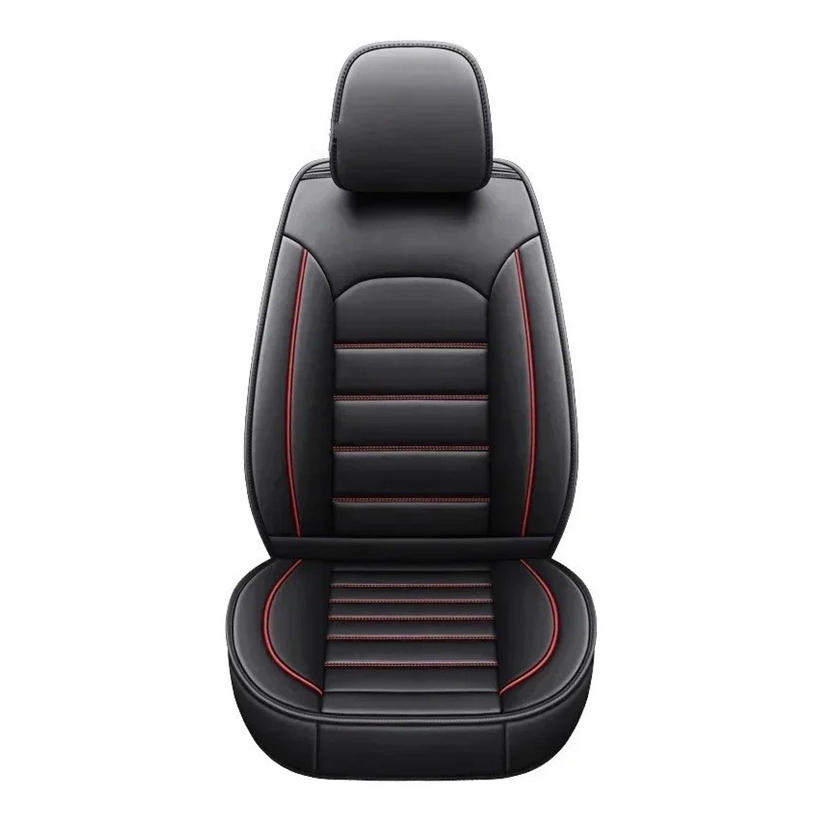 APNWVFO Sitzbezügesets Für Chery Für Tiggo 3 Für Tiggo 5 Für Tiggo 7 Für Tiggo 8 Universal Auto Sitzbezug Sitzschutz Autositzüberzug(Black red 1seat) von APNWVFO