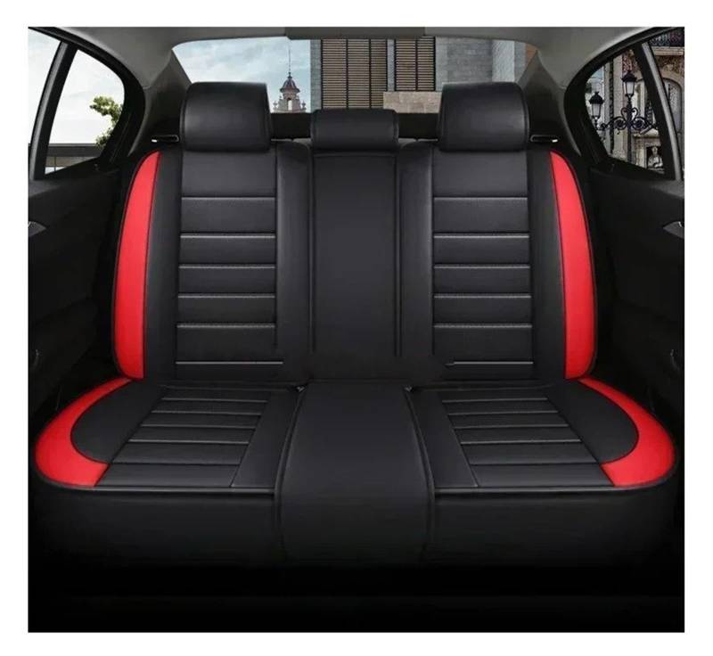 APNWVFO Sitzbezügesets Für Chevrolet Für Spark Für Captiva Für Camaro Für Lova Für Aveo Für Trailblazer Für Tracker Universeller Autositzbezug Aus Leder Autositzüberzug(Back Row Seats) von APNWVFO