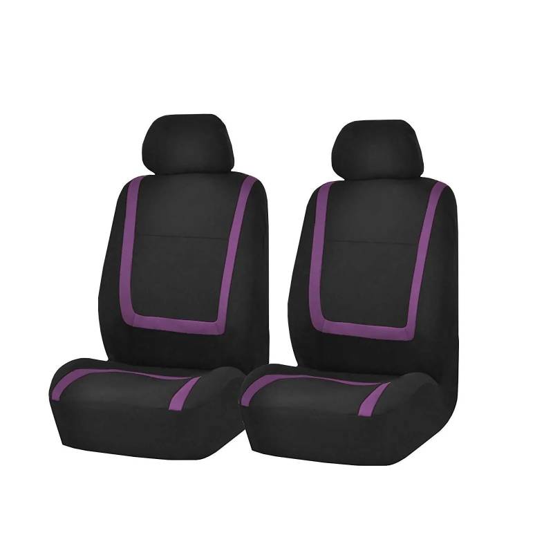 APNWVFO Sitzbezügesets Für Citroen Für C2 Für C3 Für C4 Für Kaktus Für C5 Für C4 Für Picasso Für C6 DS3 DS4 DS5 Auto Sitzbezüge Autositzüberzug(2Seats-Purple) von APNWVFO