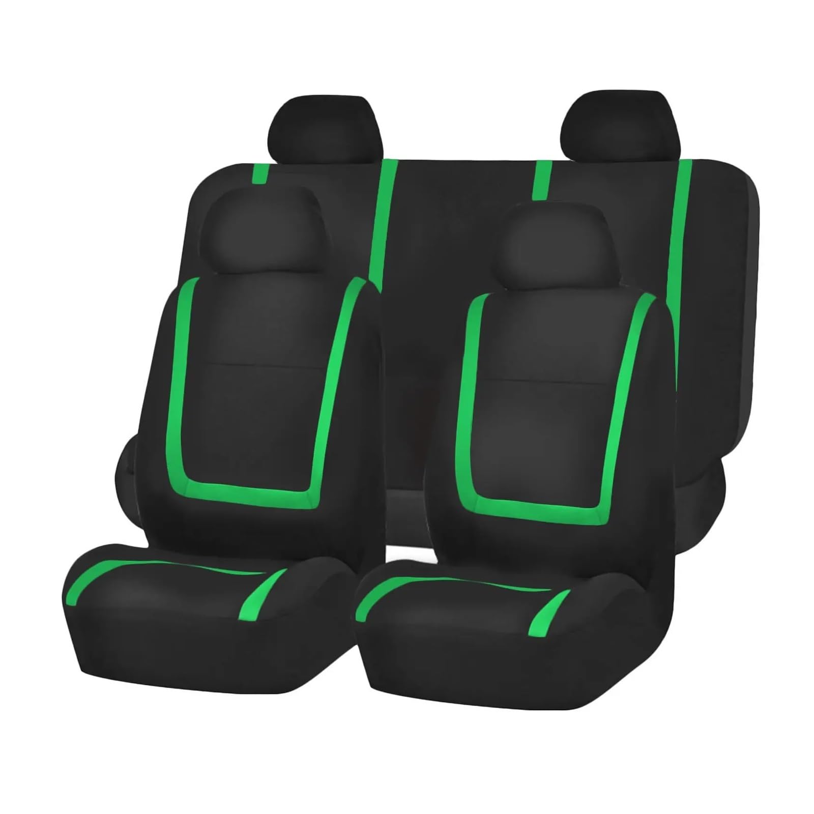 APNWVFO Sitzbezügesets Für Citroen Für C2 Für C3 Für C4 Für Kaktus Für C5 Für C4 Für Picasso Für C6 DS3 DS4 DS5 Auto Sitzbezüge Autositzüberzug(5Seats-Green) von APNWVFO