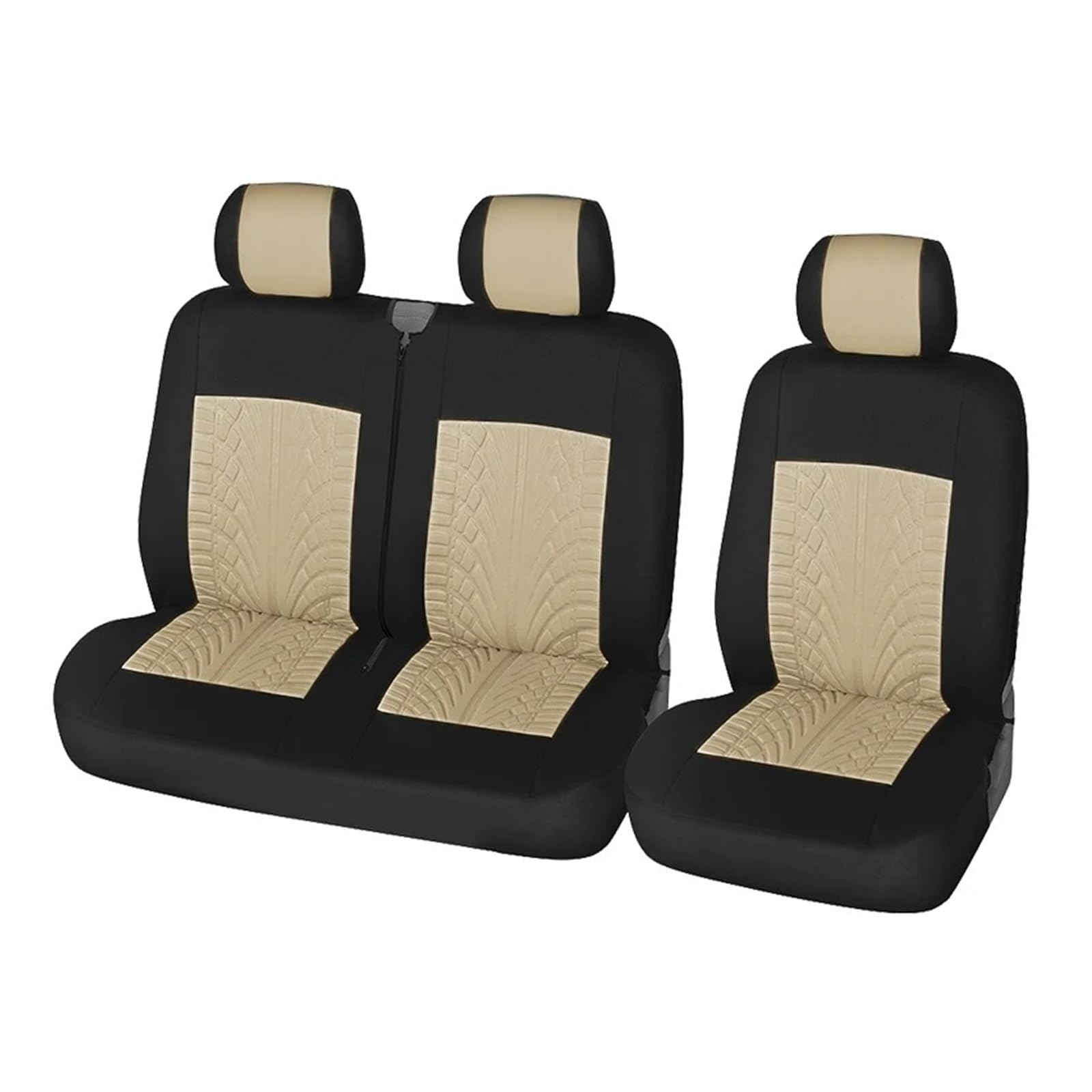 APNWVFO Sitzbezügesets Für Citroen Für Jumpy 2005 2 + 1Typ Sitzbezüge Auto Sitzbezug Für Transporter/Van Universal Autositzüberzug(BEIGE) von APNWVFO