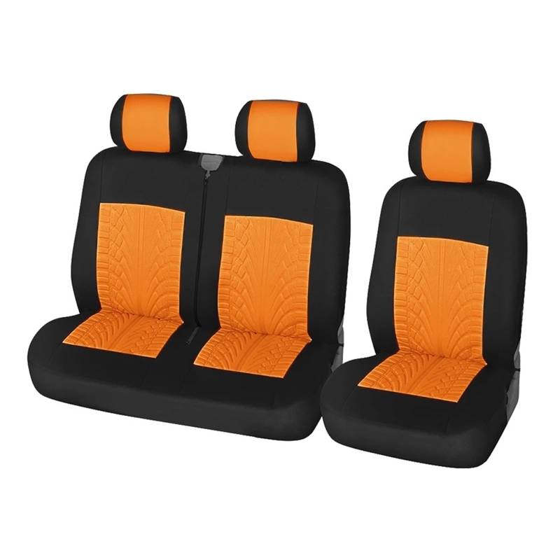 APNWVFO Sitzbezügesets Für Citroen Für Jumpy 2005 2 + 1Typ Sitzbezüge Auto Sitzbezug Für Transporter/Van Universal Autositzüberzug(ORANGE) von APNWVFO