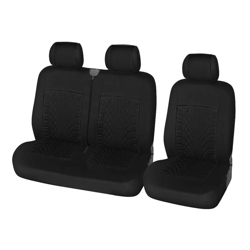 APNWVFO Sitzbezügesets Für Citroen Für Jumpy 2005 2 + 1Typ Sitzbezüge Auto Sitzbezug Für Transporter/Van Universal Autositzüberzug(Schwarz) von APNWVFO