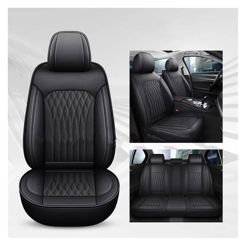 APNWVFO Sitzbezügesets Für GLA Für CLA Für CLS Für GLC Für GLE Für GLK Für GLS Für CLK Für SLC SL ML GL Universeller Autositzbezug Autositzüberzug(A-Black 5 Seat) von APNWVFO