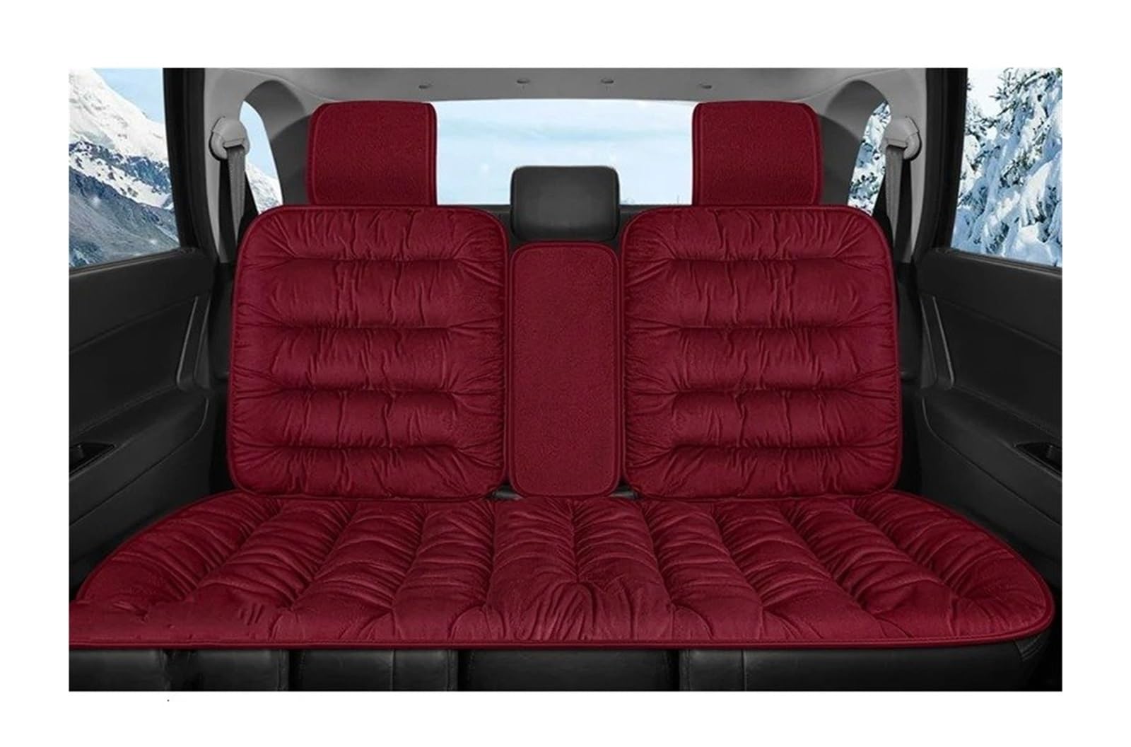 APNWVFO Sitzbezügesets Für Haval F7 F7x H6 H9 Für Jolion Für Dargo Auto Sitzbezug Universal Auto Innen Zubehör Autositzüberzug(C-Wine Red) von APNWVFO