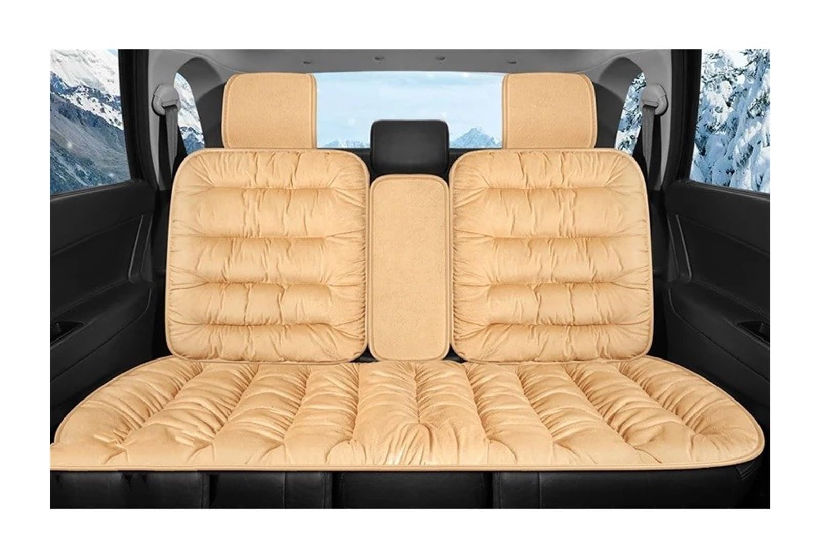 APNWVFO Sitzbezügesets Für Haval F7 F7x H6 H9 Für Jolion Für Dargo Auto Sitzbezug Universal Auto Innen Zubehör Autositzüberzug(D-Beige) von APNWVFO