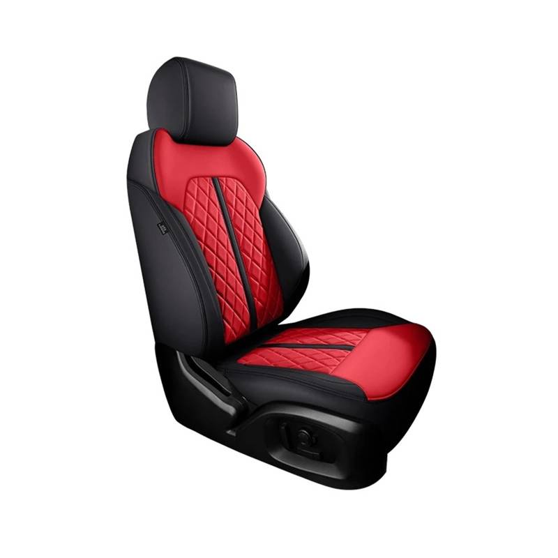 APNWVFO Sitzbezügesets Für Hyundai Für I30 Für Ix35 Für Kona Für Tucson Für Solaris Für Sonata Für Santa Fe Für Elantra Auto Sitzbezüge Autositzüberzug(1Piece-Black Red) von APNWVFO