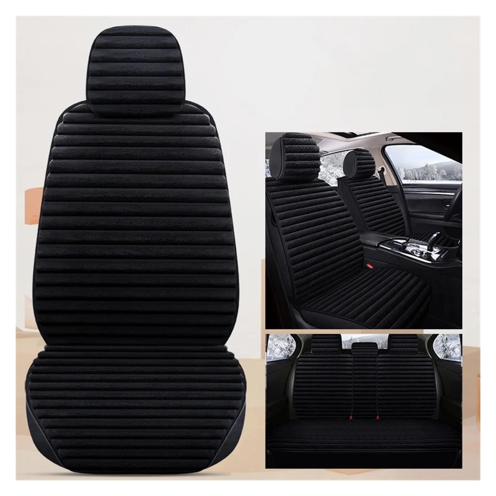 APNWVFO Sitzbezügesets Für Jeep Für Grand Für Cherokee WK2 Winter Universal Plüsch Auto Sitzbezüge Vollen Satz Autositzüberzug(D-5 Piece) von APNWVFO