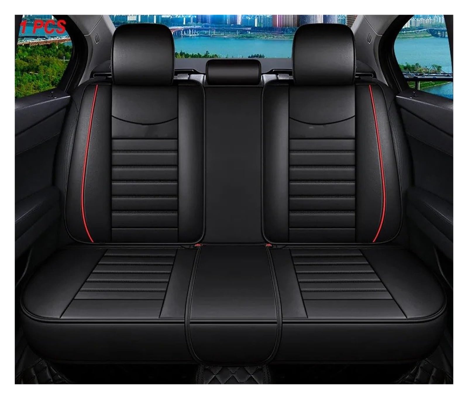 APNWVFO Sitzbezügesets Für Land Für Rover Für Range Für Rover Für Sport Für Freelander 2 2010 Für Discovery Für Evoque Für Velar Autositzbezüge Autositzüberzug(E-Rear Seats) von APNWVFO