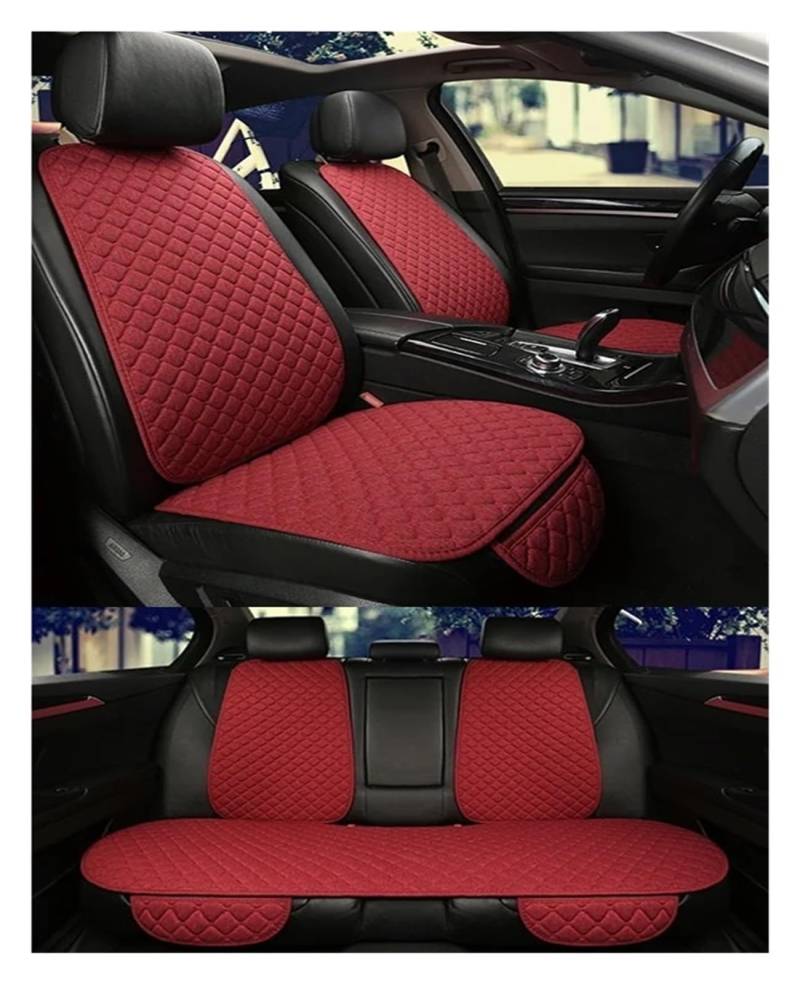 APNWVFO Sitzbezügesets Für Lexus ES CT IST GS GX LS LX NX RX Für GS450H LS350 LS430 LS460 LX570 NX200 Leinen Auto Sitzbezug Sitzkissen Autositzüberzug(Red 5 seat) von APNWVFO