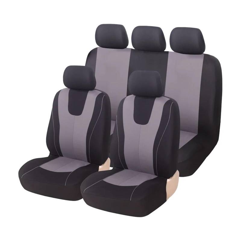 APNWVFO Sitzbezügesets Für Lincoln Für MKZ Für MKS Für MKX Für MKT LS Für Continental Für Navigator Autositzschutzbezug Autositzüberzug(5Seats-Gray) von APNWVFO