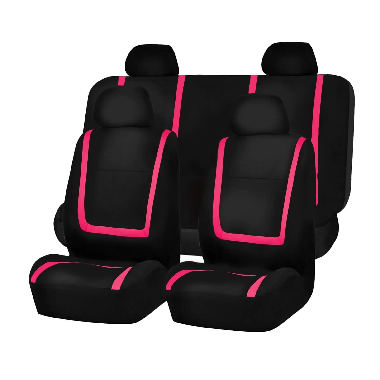 APNWVFO Sitzbezügesets Für MG 3 5 6 7 GT ZS HS RX5 Autositzbezüge Automobilsitzkissen Schutzbezug Autositzüberzug(ZT02-5Seats-rose red) von APNWVFO