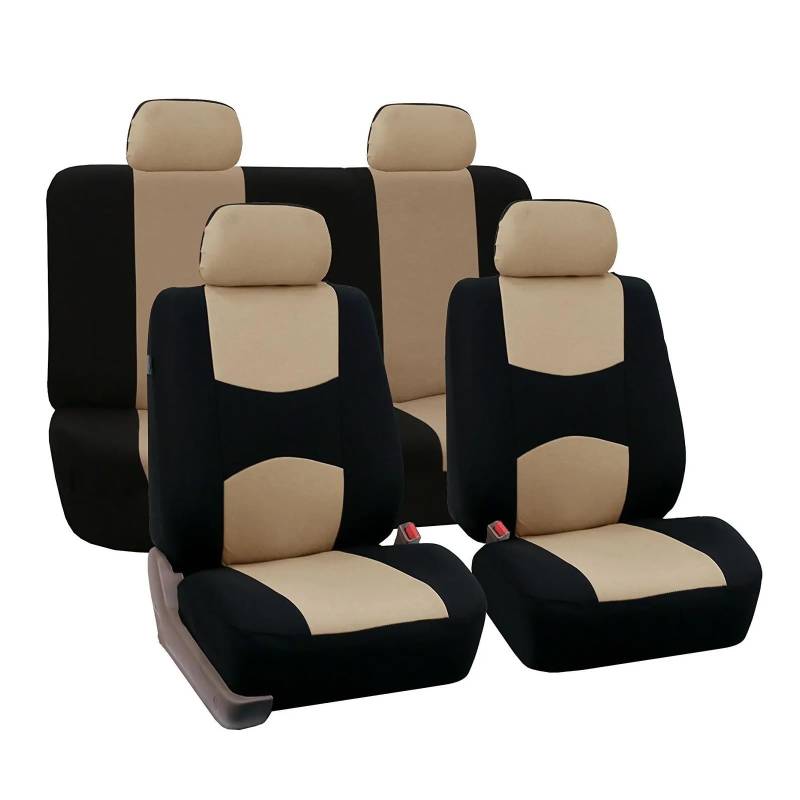 APNWVFO Sitzbezügesets Für MG 3 5 6 7 GT ZS HS RX5 Autositzbezüge Automobilsitzkissen Schutzbezug Autositzüberzug(ZT06-5Seats-beige) von APNWVFO