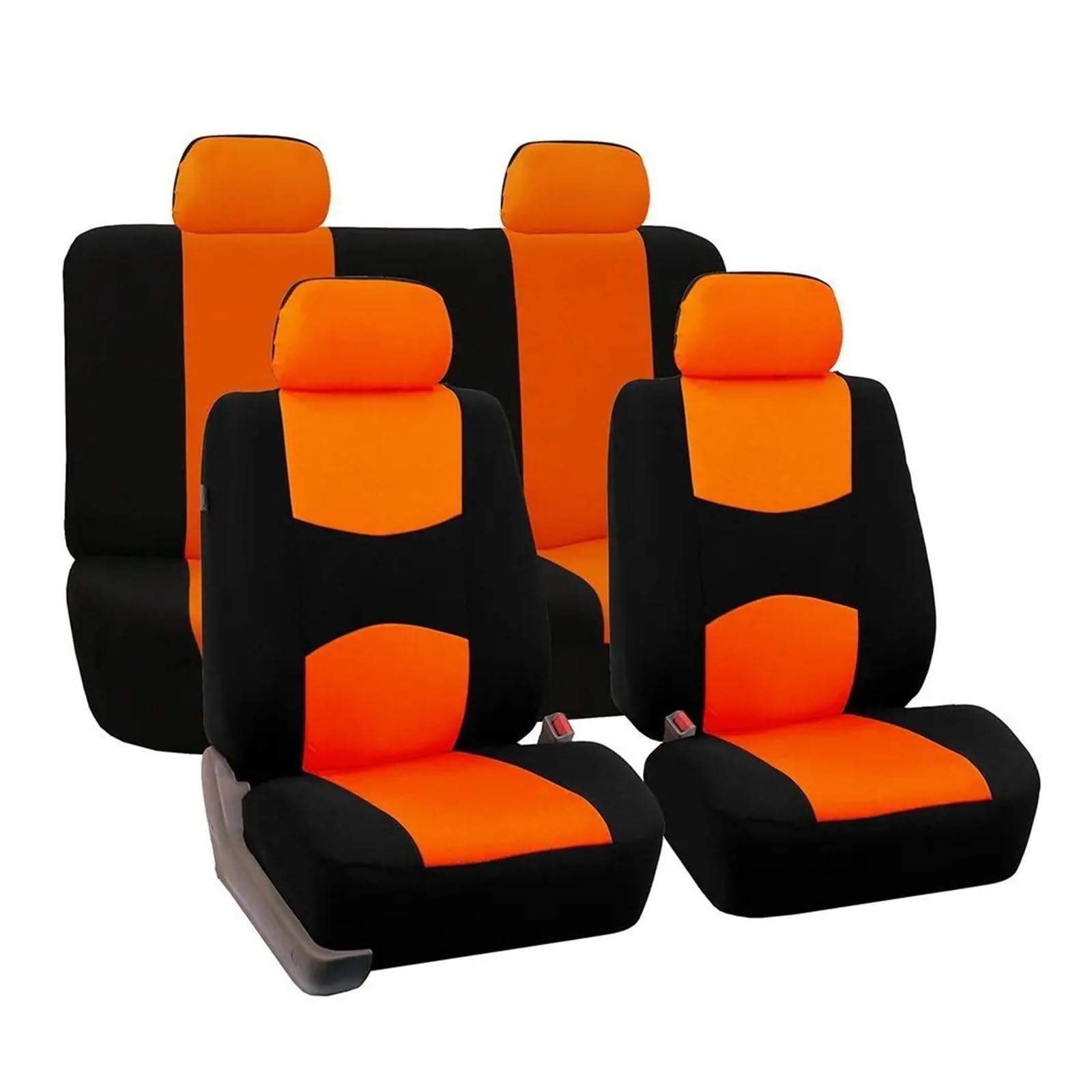 APNWVFO Sitzbezügesets Für MG 3 5 6 7 GT ZS HS RX5 Autositzbezüge Automobilsitzkissen Schutzbezug Autositzüberzug(ZT06-5Seats-orange) von APNWVFO