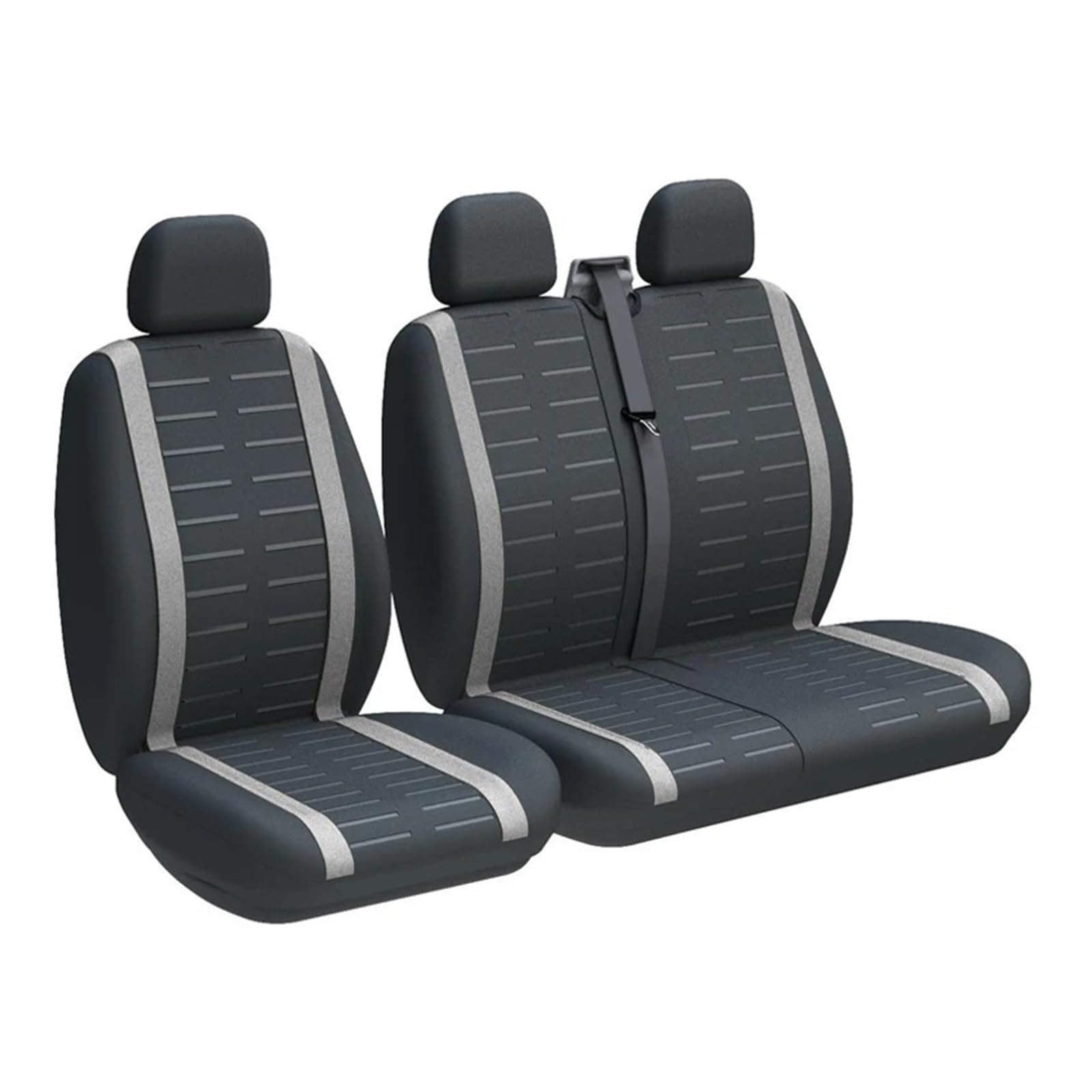 APNWVFO Sitzbezügesets Für Nissan Für Interstar Für Primastar Universal Truck 2 + 1 Sitzbezüge Schutzsitz Autositzüberzug(3-Seater Gray) von APNWVFO