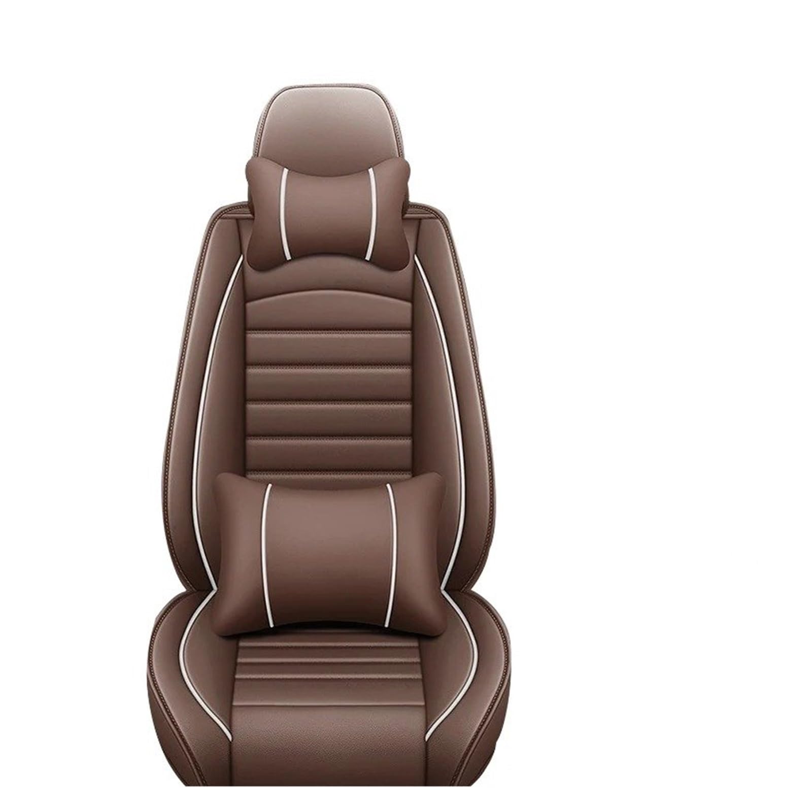 APNWVFO Sitzbezügesets Für SEAT Für Leon Für Ibiza Für Cordoba Für Toledo Für Marbella Für Terra Für Ronda Universeller All-Inclusive-Autositzbezug Autositzüberzug(Brown Pillow) von APNWVFO