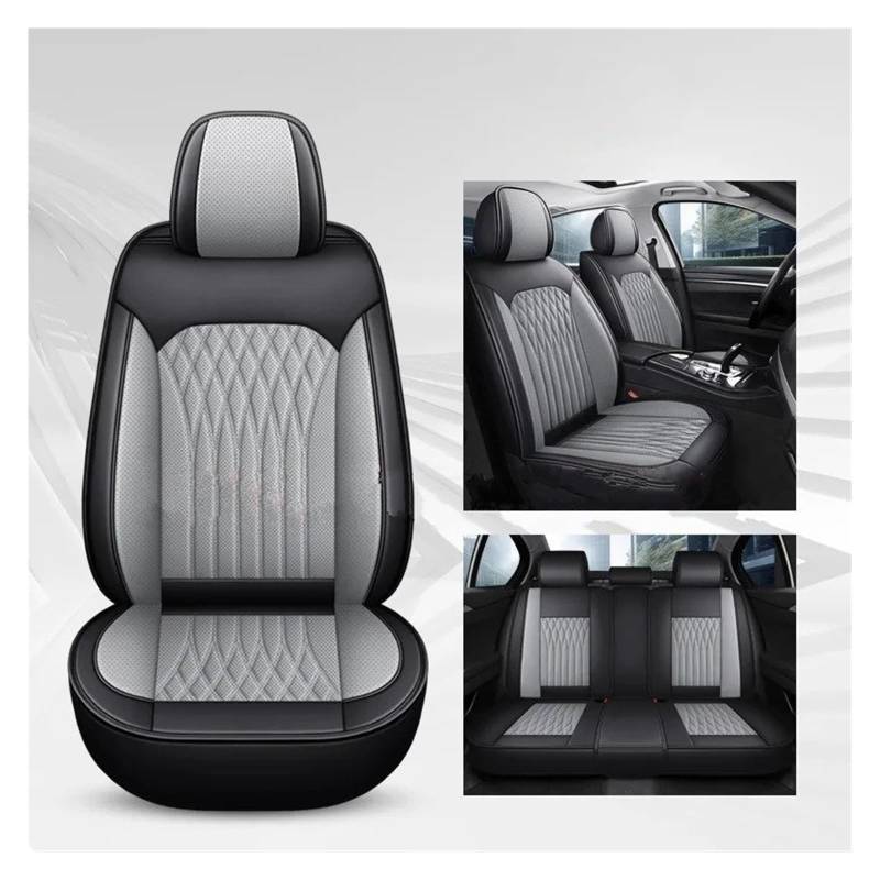 APNWVFO Sitzbezügesets Für Subaru Für Forester Für Outback XV Für Impreza Für Levorg Für Legacy Für WRX Für Liberty Für Tribeca Universeller Autositzbezug Autositzüberzug(A-Black Gray 5 Seat) von APNWVFO