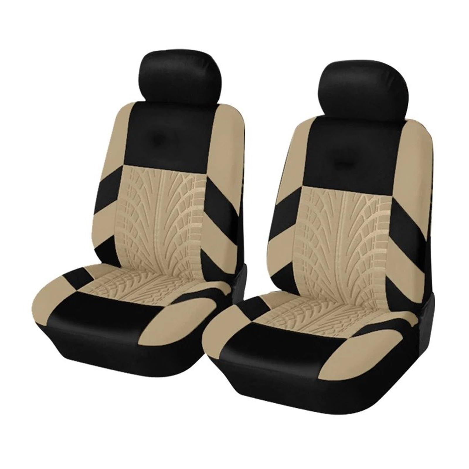 APNWVFO Sitzbezügesets Für Suzuki Crossover Reifenspur Stil Vordere Paar Autositzbezüge Universal Fit Für Die Meisten Autos Autositzüberzug(Beige) von APNWVFO